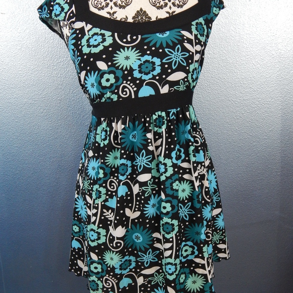 L8ter floral dress with ribbon
